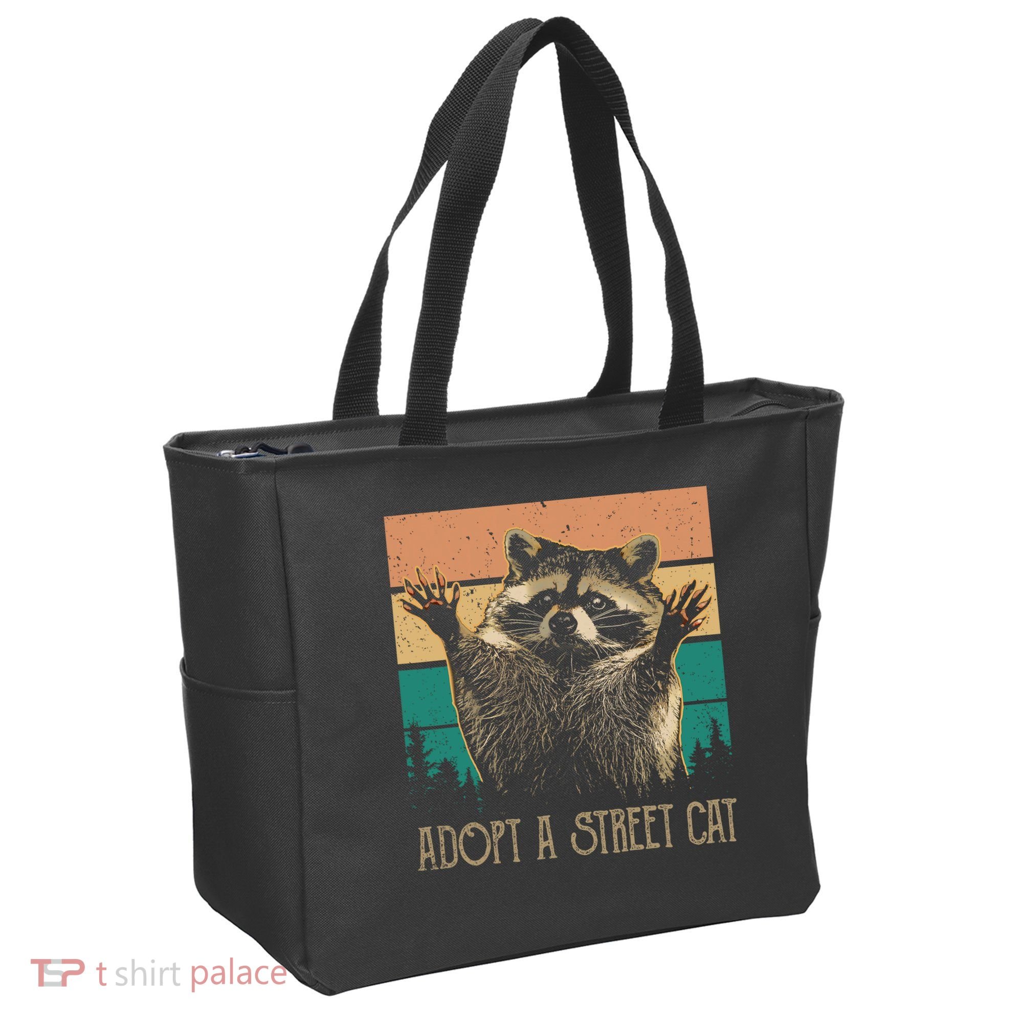 Adopt A S.T.R.E.E.T Cat Classic Arts Possum Raccoons Lover Animal Tote Bag