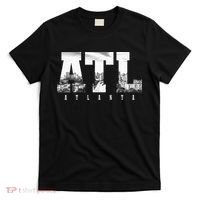 ATL Atlanta Skyline Pride Black & White Vintage Georgia T-Shirt thumb 0