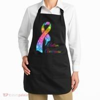 Autism Awareness Sparkle Glitter Ribbon Apron thumb 2