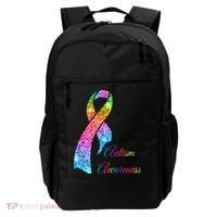 Autism Awareness Sparkle Glitter Ribbon Backpack thumb 0
