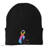 Autism Awareness Sparkle Glitter Ribbon Beanie thumb 0