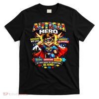 Autism Awareness Super Hero Quotes Acept Understand Love T-Shirt thumb 0