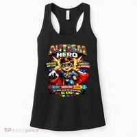 Autism Awareness Super Hero Quotes Acept Understand Love Women's Tank Top thumb 0