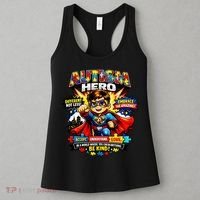 Autism Awareness Super Hero Quotes Acept Understand Love Women's Tank Top thumb 3