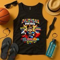 Autism Awareness Super Hero Quotes Acept Understand Love Tank Top thumb 4