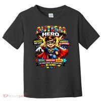 Autism Awareness Super Hero Quotes Acept Understand Love Toddler T-Shirt thumb 0