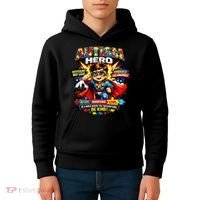 Autism Awareness Super Hero Quotes Acept Understand Love Kids Hoodie thumb 4