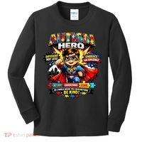 Autism Awareness Super Hero Quotes Acept Understand Love Kids Long Sleeve Shirt thumb 0