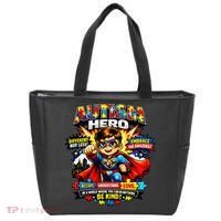 Autism Awareness Super Hero Quotes Acept Understand Love Tote Bag thumb 0
