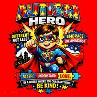 Autism Awareness Super Hero Quotes Acept Understand Love Santa Hat thumb 1