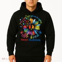 Autism Awareness Sunflower Be Kind Autism Month Autism Support Hoodie thumb 2