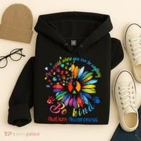 Autism Awareness Sunflower Be Kind Autism Month Autism Support Hoodie thumb 4