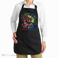 Autism Awareness Sunflower Be Kind Autism Month Autism Support Apron thumb 2