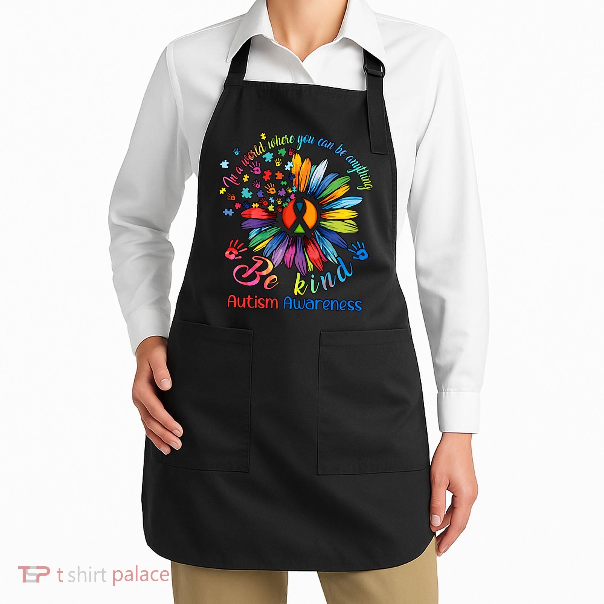 Autism Awareness Sunflower Be Kind Autism Month Autism Support Apron