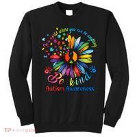 Autism Awareness Sunflower Be Kind Autism Month Autism Support Sweatshirt thumb 0
