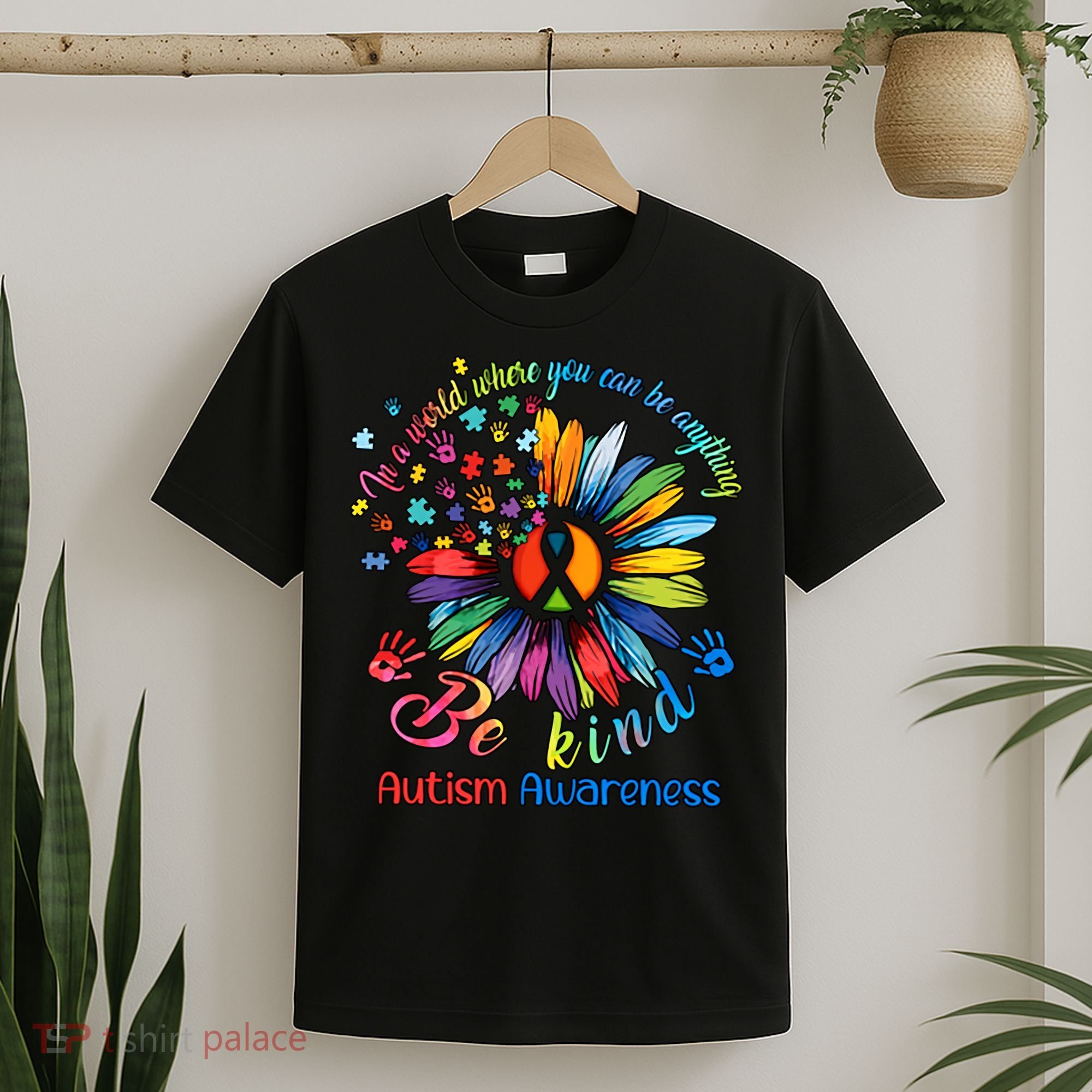 Autism Awareness Sunflower Be Kind Autism Month Autism Support T-Shirt
