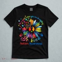 Autism Awareness Sunflower Be Kind Autism Month Autism Support T-Shirt thumb 5