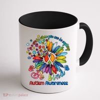 Autism Awareness Sunflower Be Kind Autism Month Autism Support Coffee Mug thumb 1