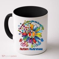 Autism Awareness Sunflower Be Kind Autism Month Autism Support Coffee Mug thumb 0