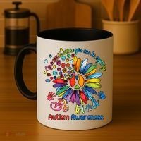 Autism Awareness Sunflower Be Kind Autism Month Autism Support Coffee Mug thumb 4