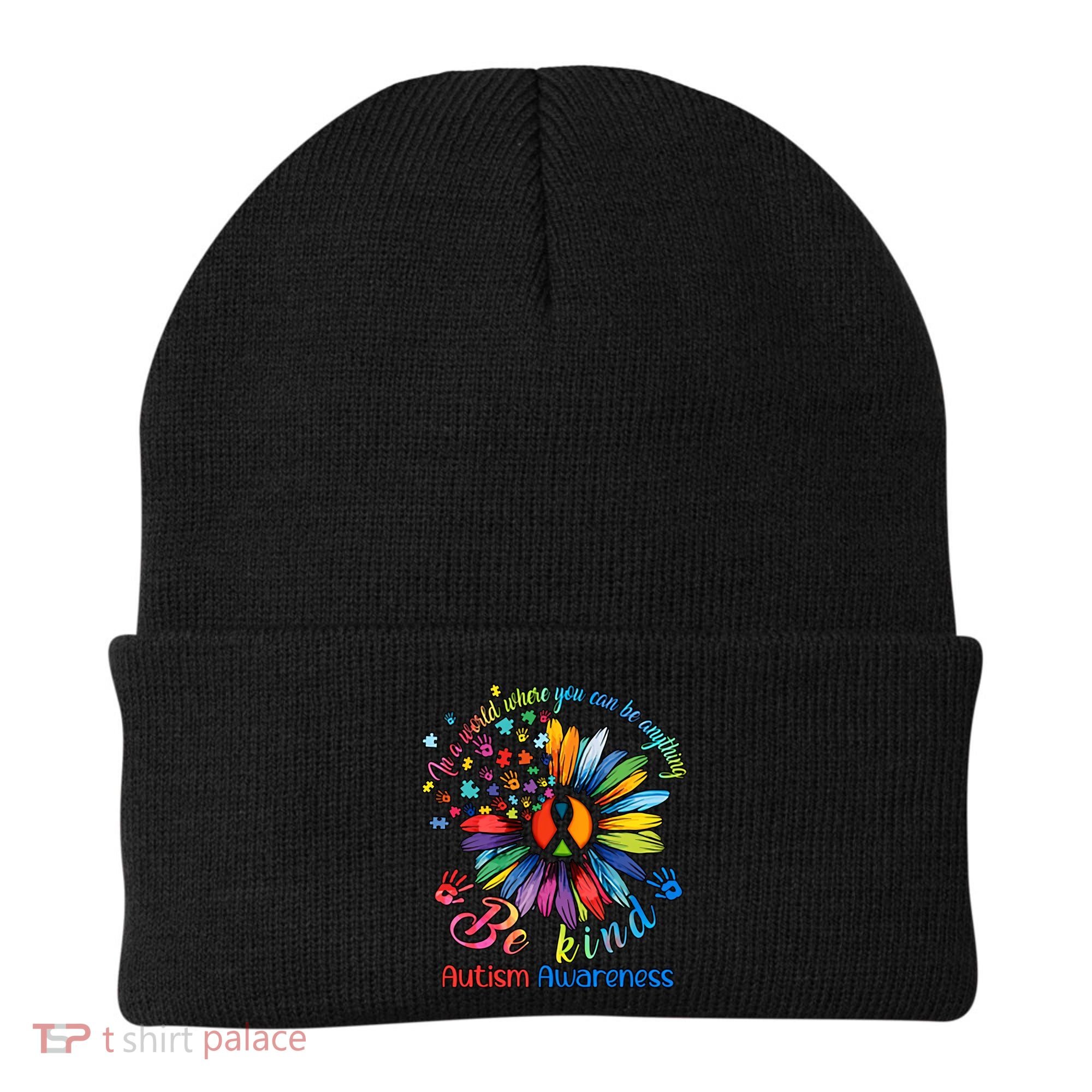 Autism Awareness Sunflower Be Kind Autism Month Autism Support Beanie