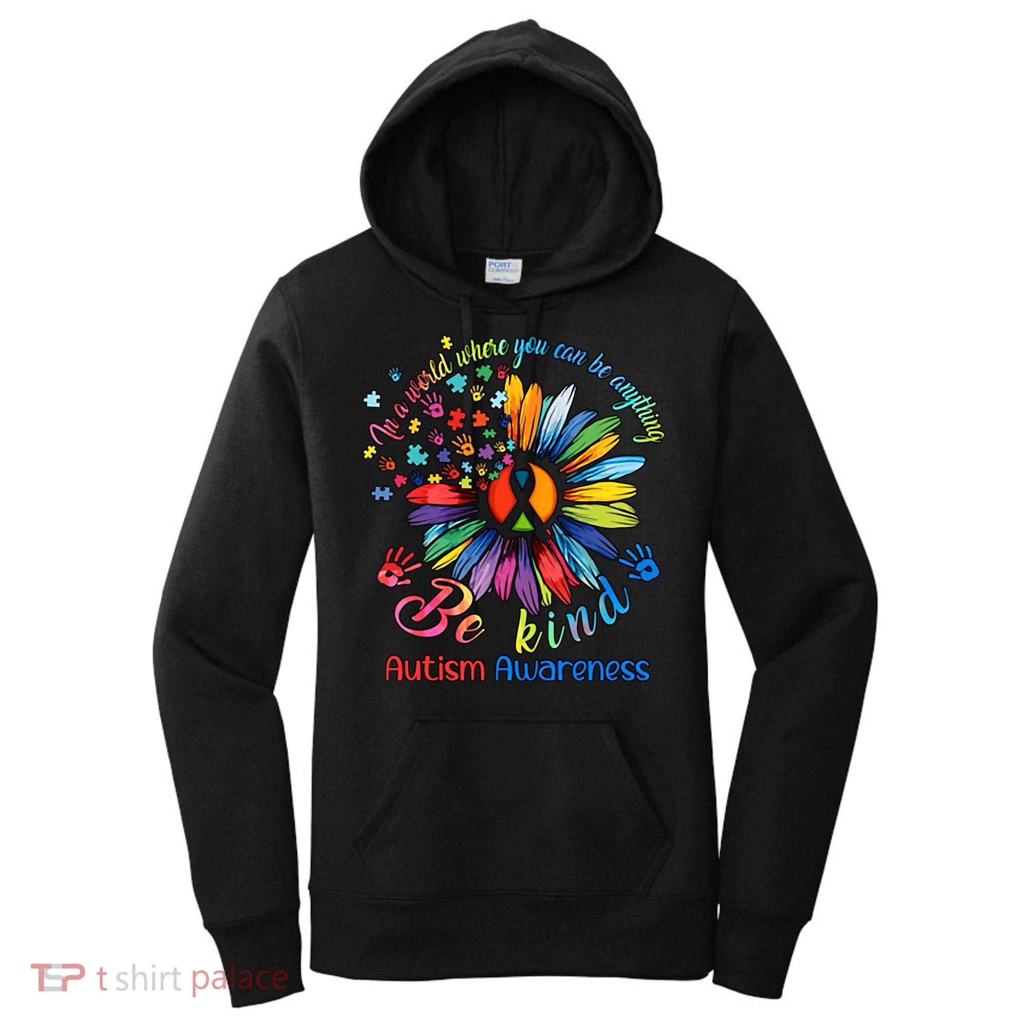 Autism Awareness Sunflower Be Kind Autism Month Autism Support Women's Hoodie