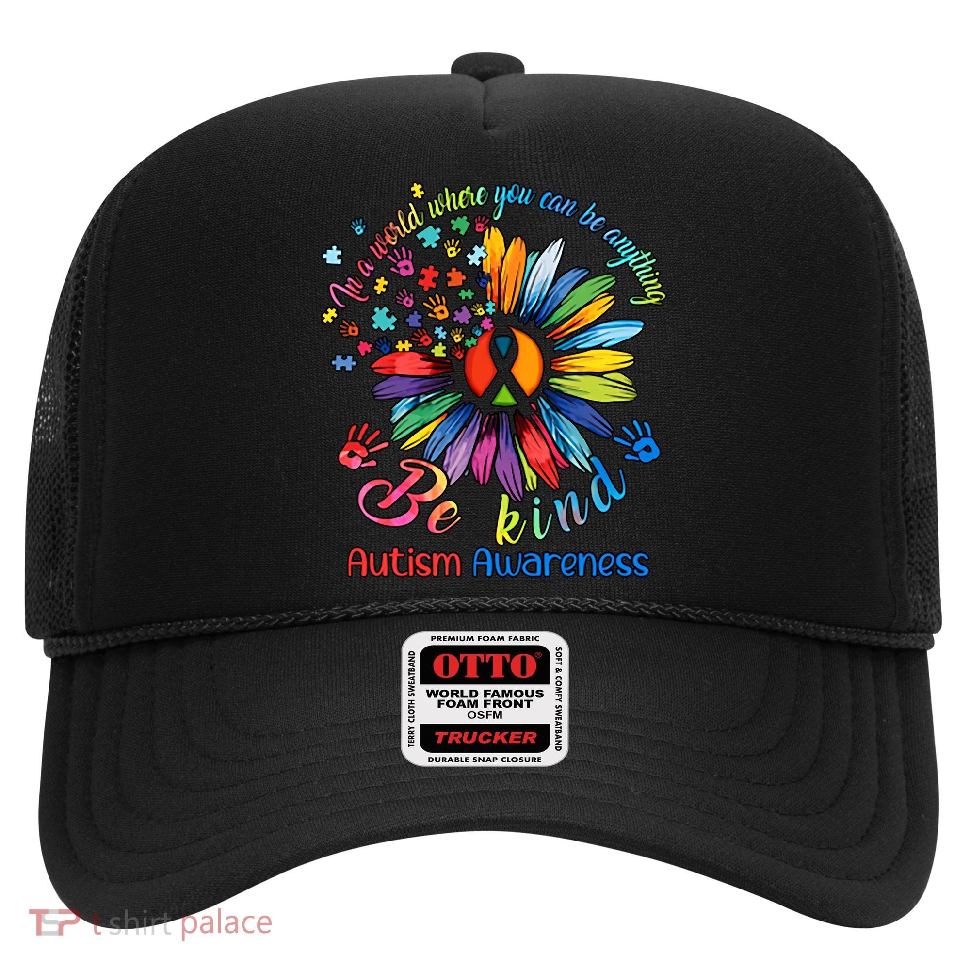 Autism Awareness Sunflower Be Kind Autism Month Autism Support Hat