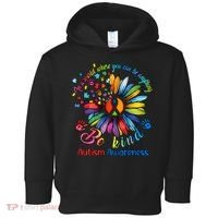Autism Awareness Sunflower Be Kind Autism Month Autism Support Toddler Hoodie thumb 0