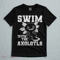 Axolotl Amphibian Swim With The Axolotls  T-Shirt thumb 5