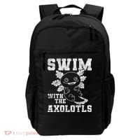 Axolotl Amphibian Swim With The Axolotls  Backpack thumb 0
