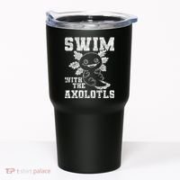 Axolotl Amphibian Swim With The Axolotls  Tumbler thumb 0