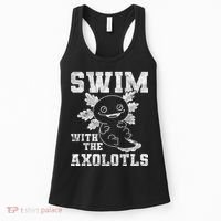 Axolotl Amphibian Swim With The Axolotls  Women's Tank Top thumb 0