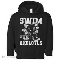 Axolotl Amphibian Swim With The Axolotls  Toddler Hoodie thumb 0