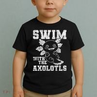 Axolotl Amphibian Swim With The Axolotls  Toddler T-Shirt thumb 2