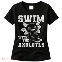 Axolotl Amphibian Swim With The Axolotls  Women's T-Shirt thumb 0