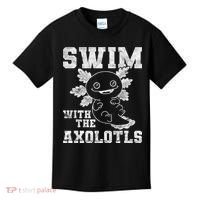 Axolotl Amphibian Swim With The Axolotls  Kids T-Shirt thumb 0