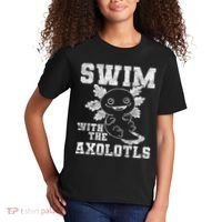 Axolotl Amphibian Swim With The Axolotls  Kids T-Shirt thumb 2