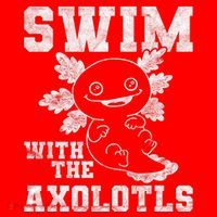 Axolotl Amphibian Swim With The Axolotls  Santa Hat thumb 1