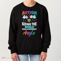 Autism Awareness Seeing The World From A Different Angle Gift Women's Sweatshirt thumb 0