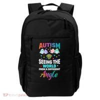 Autism Awareness Seeing The World From A Different Angle Gift Backpack thumb 0