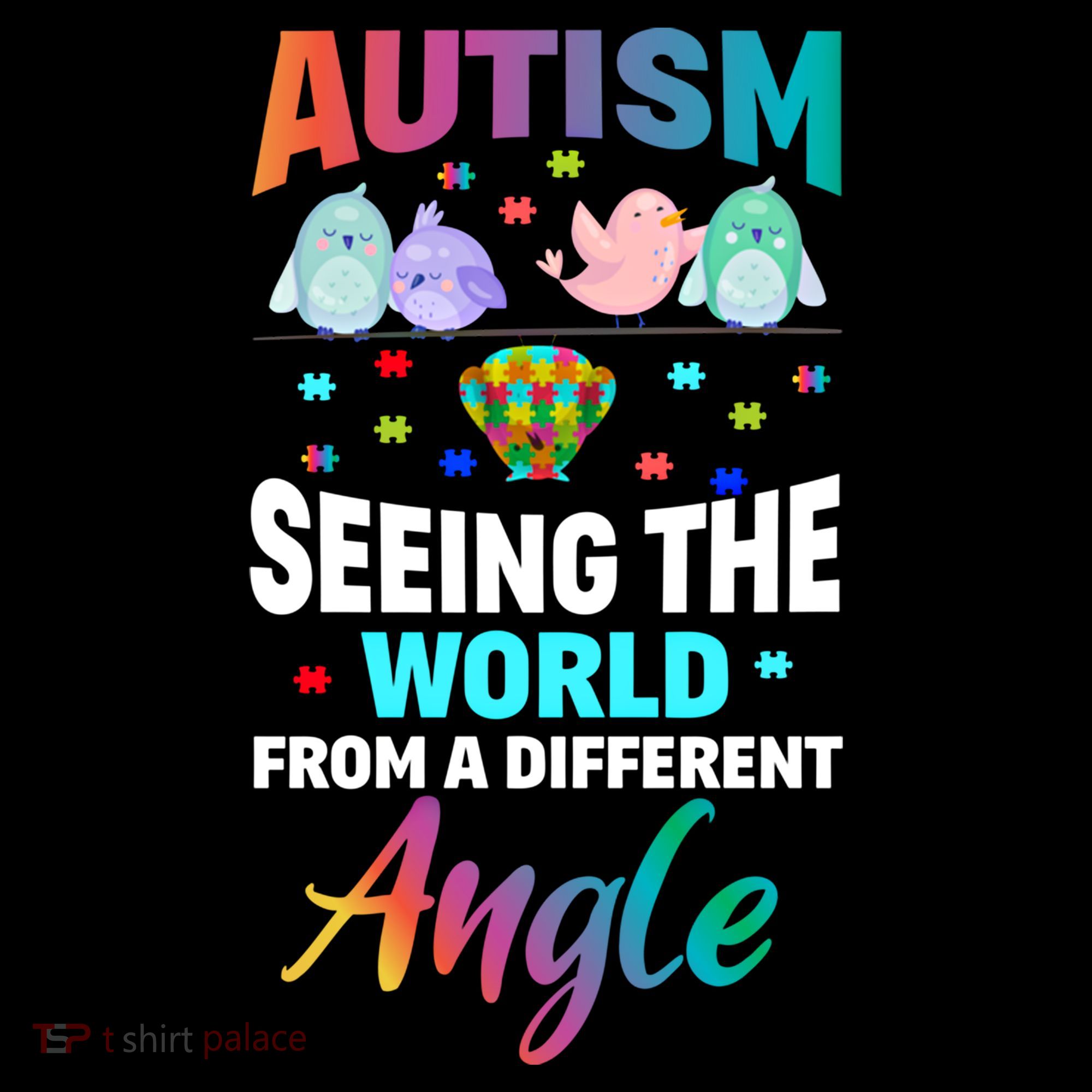 Autism Awareness Seeing The World From A Different Angle Gift Backpack