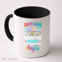 Autism Awareness Seeing The World From A Different Angle Gift Coffee Mug thumb 0