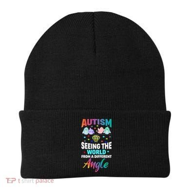 Autism Awareness Seeing The World From A Different Angle Gift Beanie