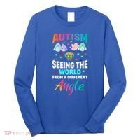 Autism Awareness Seeing The World From A Different Angle Gift Long Sleeve Shirt thumb 0