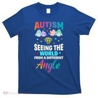 Autism Awareness Seeing The World From A Different Angle Gift T-Shirt thumb 0