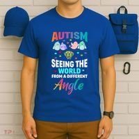 Autism Awareness Seeing The World From A Different Angle Gift T-Shirt thumb 6