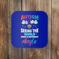 Autism Awareness Seeing The World From A Different Angle Gift Coaster thumb 0