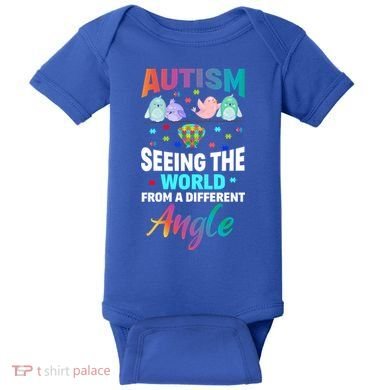 Autism Awareness Seeing The World From A Different Angle Gift Baby Bodysuit