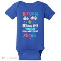 Autism Awareness Seeing The World From A Different Angle Gift Baby Bodysuit thumb 0