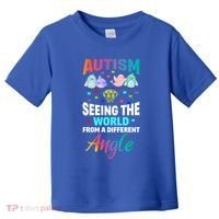 Autism Awareness Seeing The World From A Different Angle Gift Toddler T-Shirt thumb 0